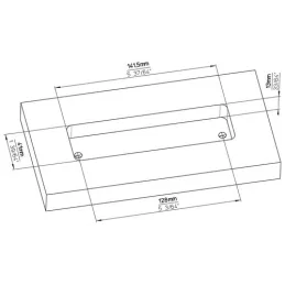 Utor za utore MALI LONG / Bijela mat