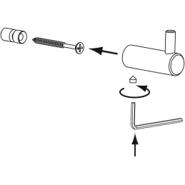 Vešalica OXO / Crna mat