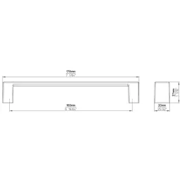 Ručka WANDA / Brušeno zlatna