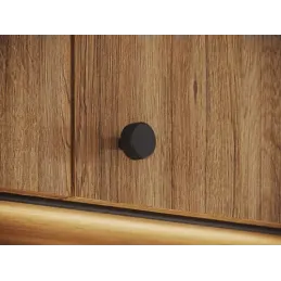 Ručka knopka PREA / Crna mat