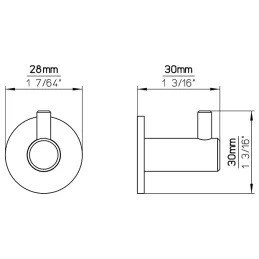 Vješalica TORR / Crna mat
