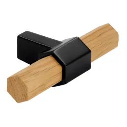 Drvena ručka knopka REIKO / Prirodni hrast