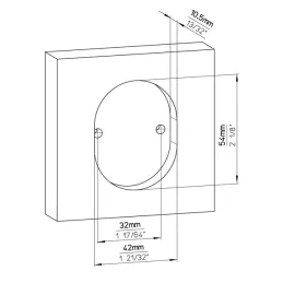 Ugradbena ručkica NADIA / Crna mat