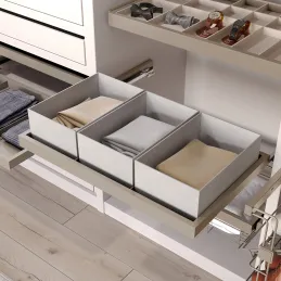 Izvlačna polica s prigušivačem NEXUS ELEGANTE 760 - 794 mm / Bež