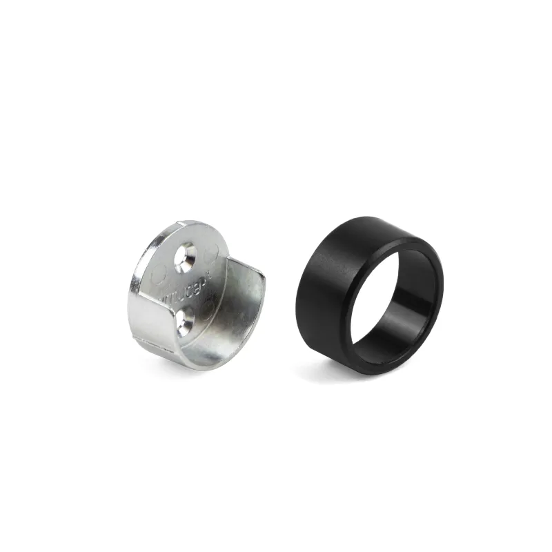 Završetak s poklopcem za vješalicu LARGO / Crna mat