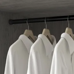 Završetak s poklopcem za vješalicu LARGO / Crna mat