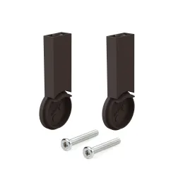 Set završetaka za vješalicu LARGO - gornja montaža / Tamno smeđa