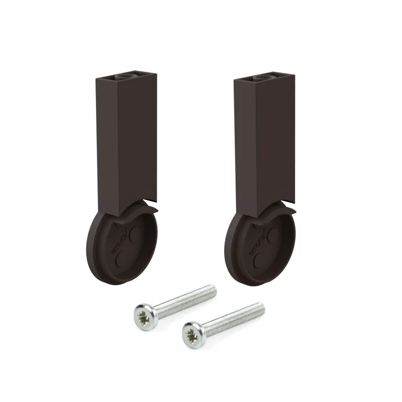 Set završetaka za vješalicu LARGO - gornja montaža / Tamno smeđa