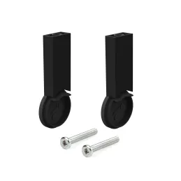 Set završetaka za vješalicu LARGO - gornja montaža / Crna mat