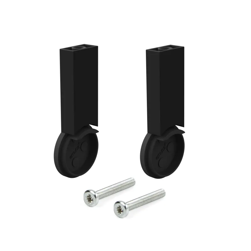 Set završetaka za vješalicu LARGO - gornja montaža / Crna mat