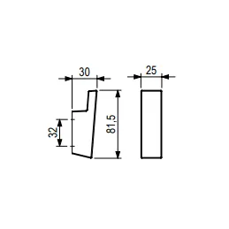 Drveni vješalica LUNO / Lakirani hrast