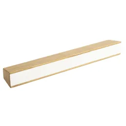 Drvena ručka LUNO / Lakirani hrast - bijela