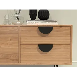 Ručka za rub vrata SINA / Crna mat