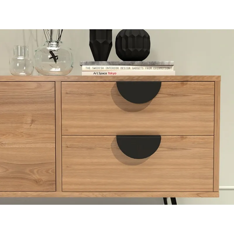 Ručka za rub vrata SINA / Crna mat