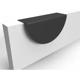 Ručka za rub vrata SINA / Crna mat