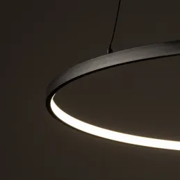 Stropno LED svjetlo CIRCOLO M UNO 600 mm / Crna mat
