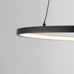 Stropno LED svjetlo CIRCOLO M UNO 600 mm / Crna mat