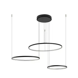 Stropno LED svjetlo CIRCOLO TRIO 1250 mm / Crna mat