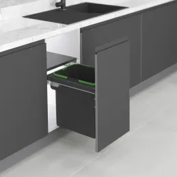 Výsuvni koš za otpad LUXON 6450 - 1x35L / Antracit