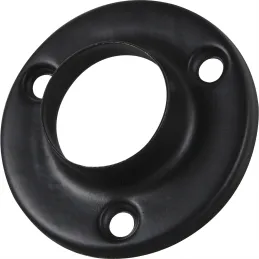 Krajni dio za okruglu šipku garderobne šipke / Crna mat