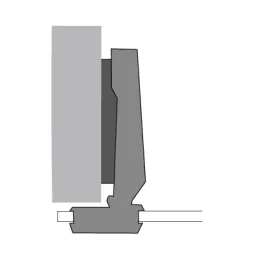 Zavjesa postavljena na staklo INTERMAT 9904 - 95°