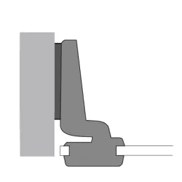 Uložena staklena šarka INTERMAT 9904 - 95°