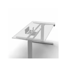 Držač za kabele ispod stola OLYMP / Bijela mat