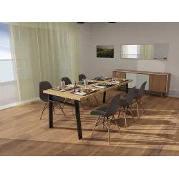 Stolna konstrukcija BENETTI - set / Crna mat