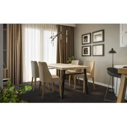 Stolna konstrukcija BENETTI - set / Crna mat