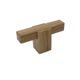 Drvena ručkica knopka LEO / Prirodni hrast