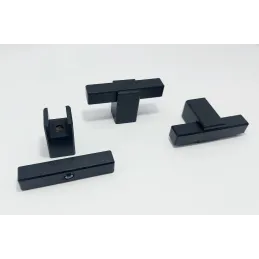 Drvena ručka knopka LEO / Crni hrast