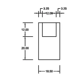 Drvena ručka LEO II / Crni hrast
