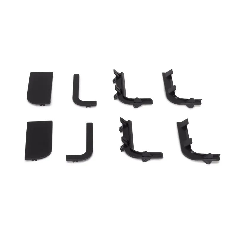 Set PVC završetaka za profile VION - L / Crna mat