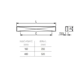 Drvena ručka SARDINIA / Lakirani hrast