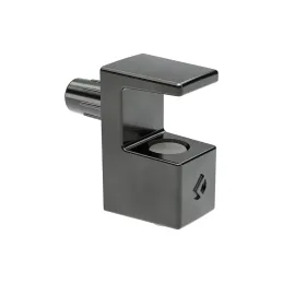 Držač staklene police GRACE 5-6 mm / Crni nikal - 10 kom