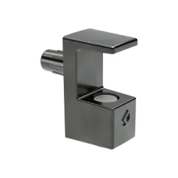 Držač staklene police GRACE 8 mm / Crni nikal - 10 kom