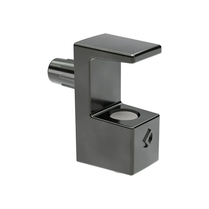 Držač staklene police GRACE 8 mm / Crni nikal - 10 kom