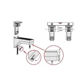 Držač police PALERMO / Crna mat