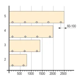 Zglob za donja preklopna vrata KIMANA SKIN / Grafit