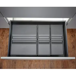 Koš za otpad za ladicu SISTEMA 9XL 800 mm / Siva