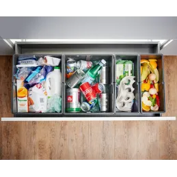 Kanta za otpad za ladicu SISTEMA 9XL 1000 mm / Siva