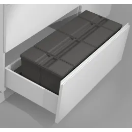 Koš za otpadke za ladicu SISTEMA 9XL 1200 mm / Siva