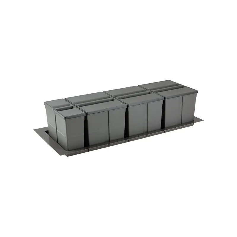 Koš za otpadke za ladicu SISTEMA 9XL 1200 mm / Siva