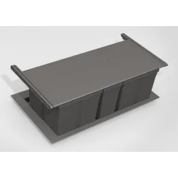 Ugrađena obloga za kante za otpad SISTEMA 9XL / Siva