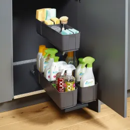 Potpuno izvlačna košara Cleaning agent K-Line / Antracit