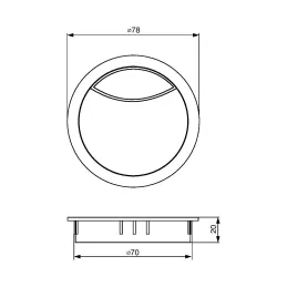 Prelaznica za kabele PVC 70 mm / Joha