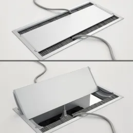 Prehod za kabele ASA DUAL 316 x 148 / Crna mat