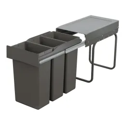 Izvlačna kanta za otpad LINEA 300mm - 3x10L / Antracit