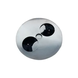 Električna utičnica Twist 2x 230V SCHUKO / Nehrđajući čelik