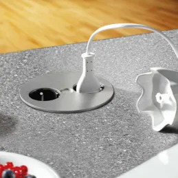 Električna utičnica Twist 2x 230V SCHUKO / Nehrđajući čelik